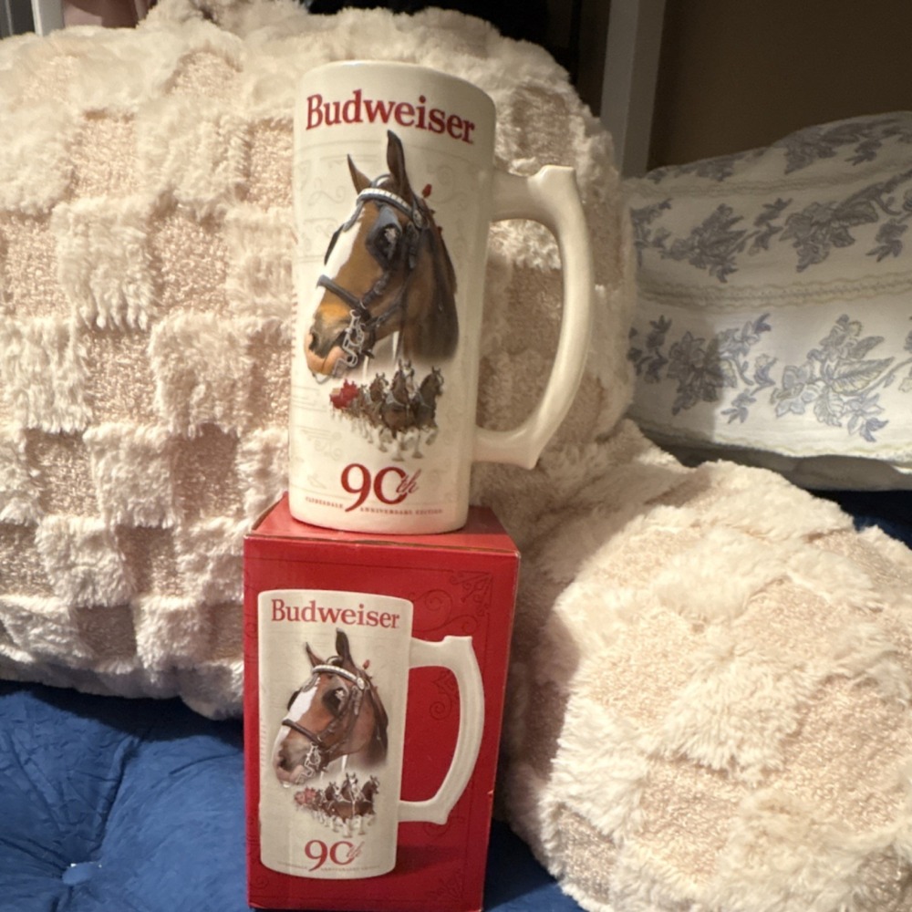 Budweiser 2023 Clydesdale 90th Anniversary Edition Beer Stein Breweriana